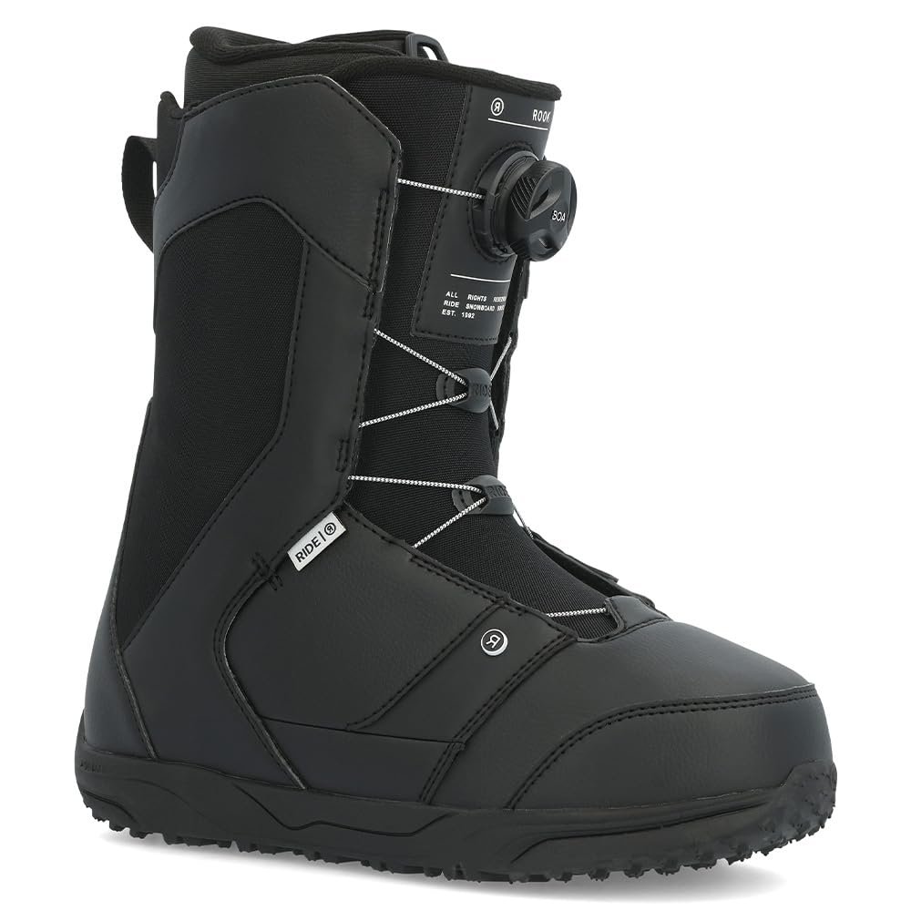 Ride Rook Men's Snowboard Boots, Black, 11.5