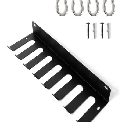 Birdtown Traders Baseball & Softball Bat Rack Mounts on Wall, in Dugout, on Fence. Holds 14 Bats. Baseball Equipment Hanging Holder Organizer for Sports Accessories Comes with 4 Bonus Carabiners