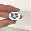Tiger Award Decals Bengals Cats Thick mil Vinyl 1-1/8" Diameter (100 Decals) Stickers, Football, Baseball, Softball, Lacrosse, Hockey, Coaching, Motivation, Game and Practice (Navy on White) view 2