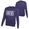 Outerstuff NFL Kids Youth 8-20 Officially Licensed Top Pick Team Color Performance Primary Logo Pullover Crewneck Sweatshirt (14-16, Baltimore Ravens) view 3