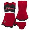 Outerstuff Girls Toddler Red Atlanta Falcons Cheer Captain Dress with Bloomers view 1