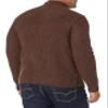 Lucky Brand Men's Tweed Mock Zip, Deep Mahogany, M view 2