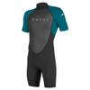 O'Neill Men's Reactor-2 2mm Back Zip Short Sleeve Spring Wetsuit, Lightweight Warmth and Flexibility for All Water Activities, Black/Tide Pool, Small view 1