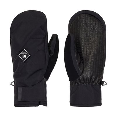 DC Men's Snowboard Mittens - Franchise Mitten | Black, X-Large