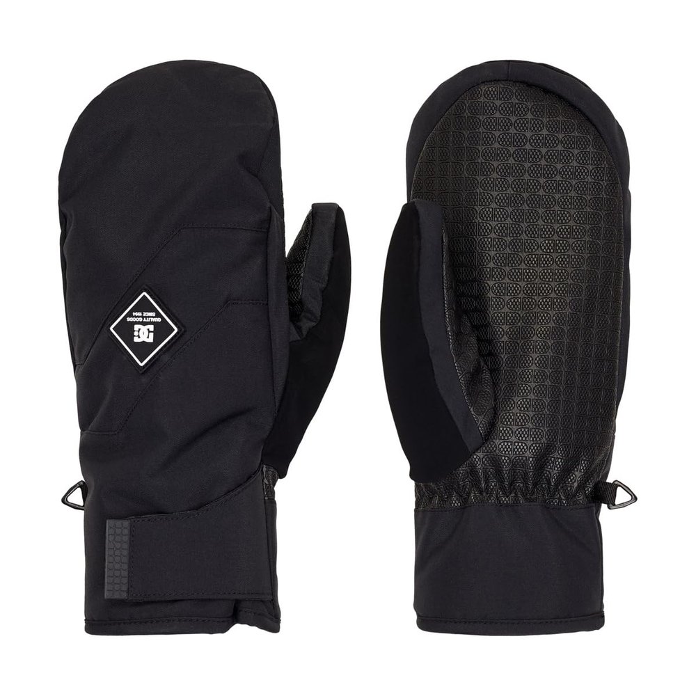 DC Men's Snowboard Mittens - Franchise Mitten | Black, X-Large