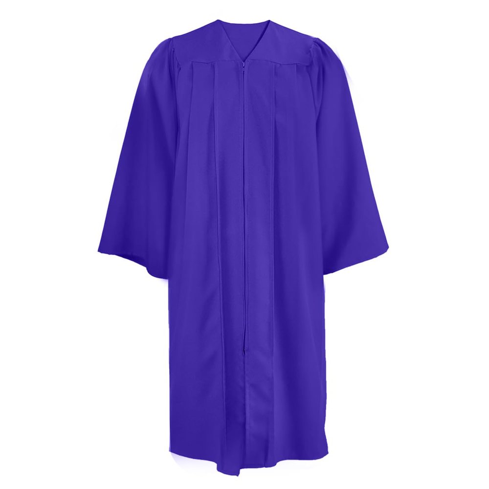 Misscom Adult Matte Choir Robe for Church Judge Robe Costume Unisex Graduation Gown