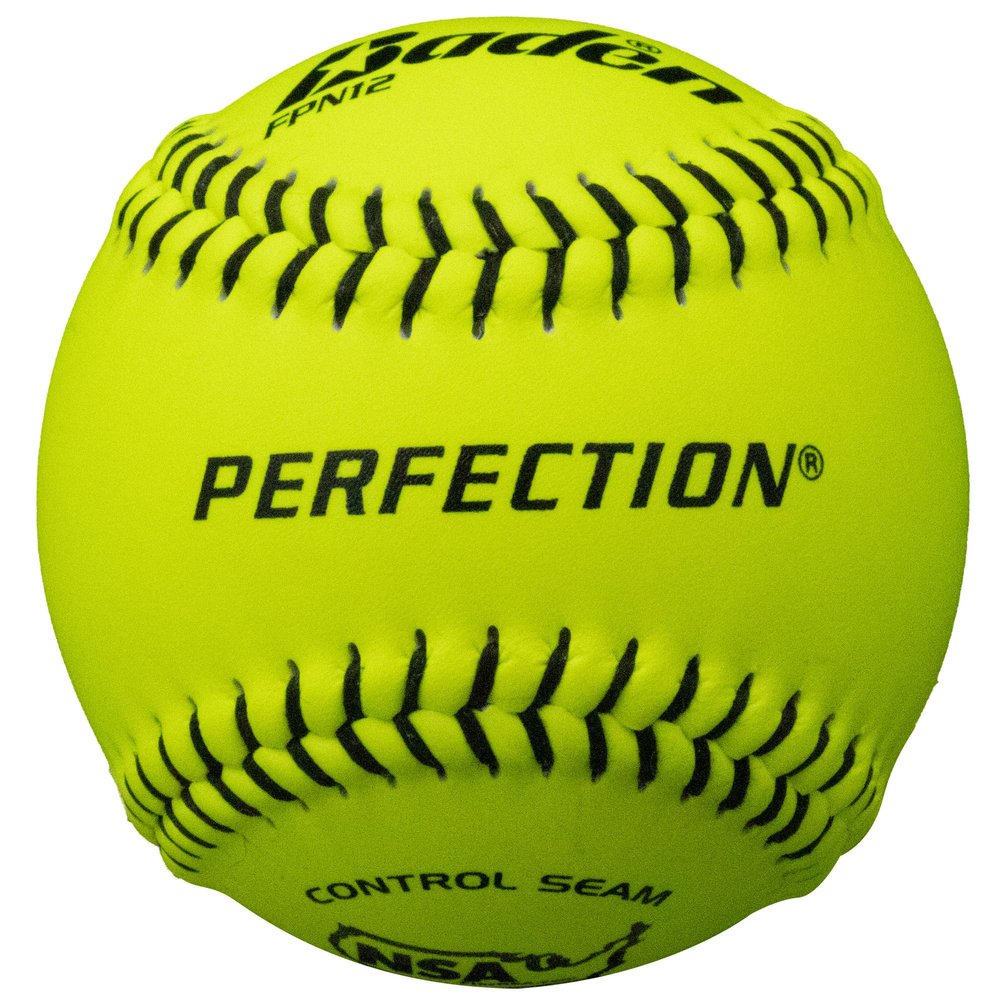 Baden Perfection Leather Softballs - 11" and 12" Sizes | Premium Quality for Competitive Play | One Dozen
