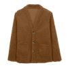 Cdiecer Womans Winter Coat Fleece Jacket Women Womens Winter Fashion 2023 Womens Jackets Trendy Fall Coats Oversized Jacket For Women Womens 2023 Winter Coat Overcoat For Women Fleece Cardigan view 3