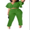 AIIYYQB Sexy Summer 2 Piece Sets for Women Dressy Crop Top Elegant Vacation Brunch Pants Suit Going Out Outfit view 1