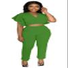 AIIYYQB Sexy Summer 2 Piece Sets for Women Dressy Crop Top Elegant Vacation Brunch Pants Suit Going Out Outfit view 2