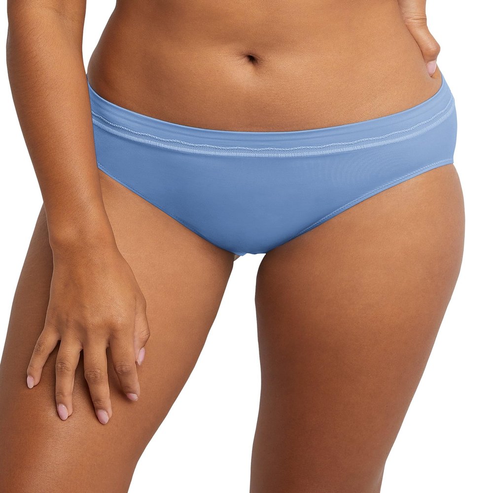 Bali Womens One Smooth U Microfiber Bikini, 8, Lightest Blue