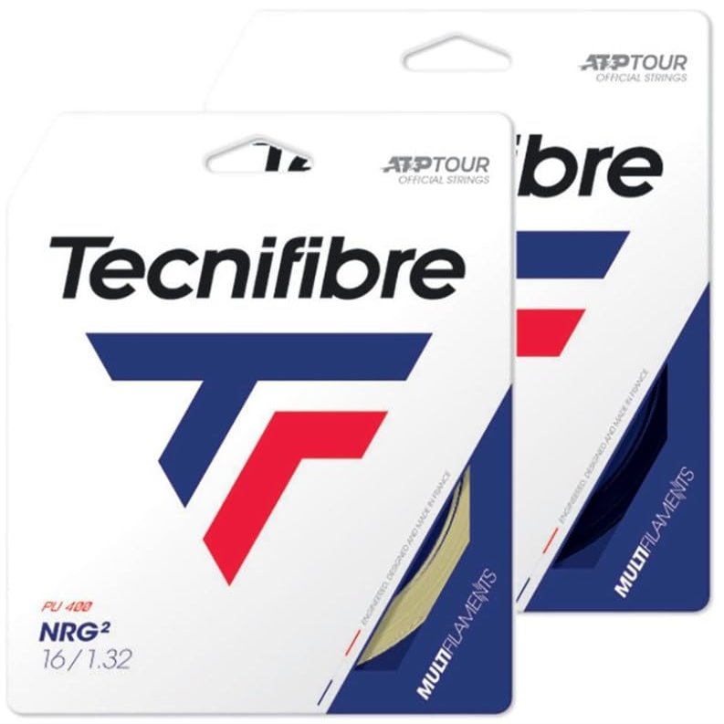 Tecnifibre NRG2 17g Natural Color Tennis String (4 Sets)
