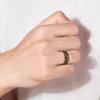 8 mm Tungsten Carbide Steel Ring Black Yellow Carbon Fiber and Opal Wedding Rings for Men Gift Jewelry view 4
