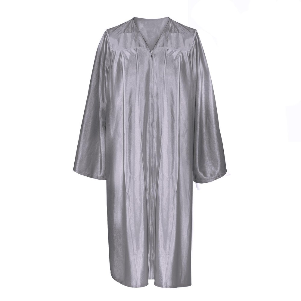 Misscom Unisex Shiny Graduation Gown Robe for High School and Bachel or Choir Robe for Confirmation Baptism