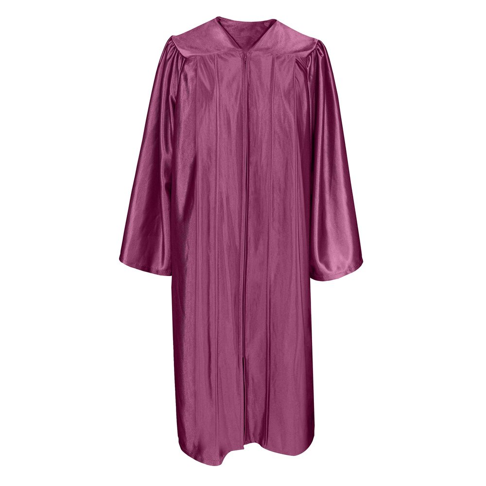 Misscom Unisex Shiny Graduation Gown Robe for High School and Bachel or Choir Robe for Confirmation Baptism