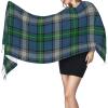 LMNSWDA Old Scotsman Clan MacDowall McDowell Tartan Women's Fashion Cashmere Feel with Tassel Large scarf warm party shawl Wraps view 3
