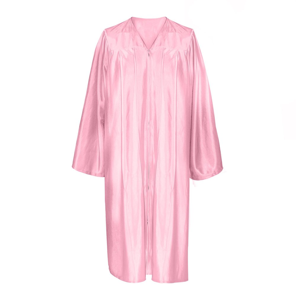 Misscom Unisex Shiny Graduation Gown Robe for High School and Bachel or Choir Robe for Confirmation Baptism