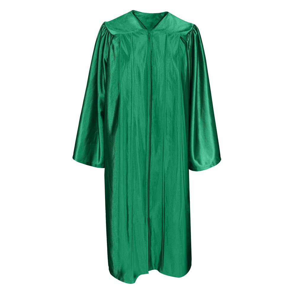 Misscom Unisex Shiny Graduation Gown Robe for High School and Bachel or Choir Robe for Confirmation Baptism