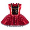 Moggemol Kids Girls Sparkly Sequins Dance Dress Ballet Tutu Leotard Party Fancy Outfit Festival Dancewear Red 16 Years view 1