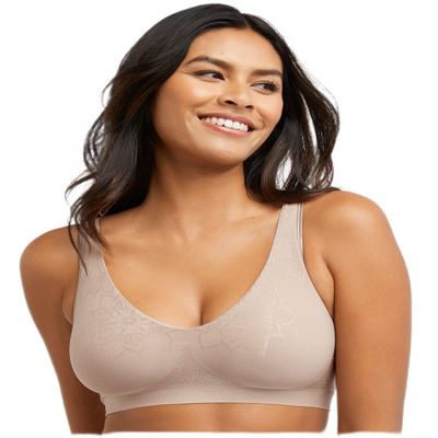 Bali Womens Comfort Revolution ComfortFlex Fit Wirefree Bra, 3XL, Evening Blush