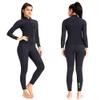 WYYHAA 3MM Neoprene Two Piece Wetsuit, Neoprene Surfing Bodyboarding Diving Suit for Men Women Snorkeling Scuba Diving, Keep Warm, UV Protection,Women,M view 2