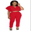 AIIYYQB Sexy Summer 2 Piece Sets for Women Dressy Crop Top Elegant Vacation Brunch Pants Suit Going Out Outfit view 2