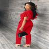 AIIYYQB Sexy Summer 2 Piece Sets for Women Dressy Crop Top Elegant Vacation Brunch Pants Suit Going Out Outfit view 4