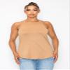 KNIT RIOT Womens Sleeveless Tank Top  Strappy Y Back Soft Casual Yoga Active Athletic Gym Workout Running T Shirts KR173 Camel XL view 2