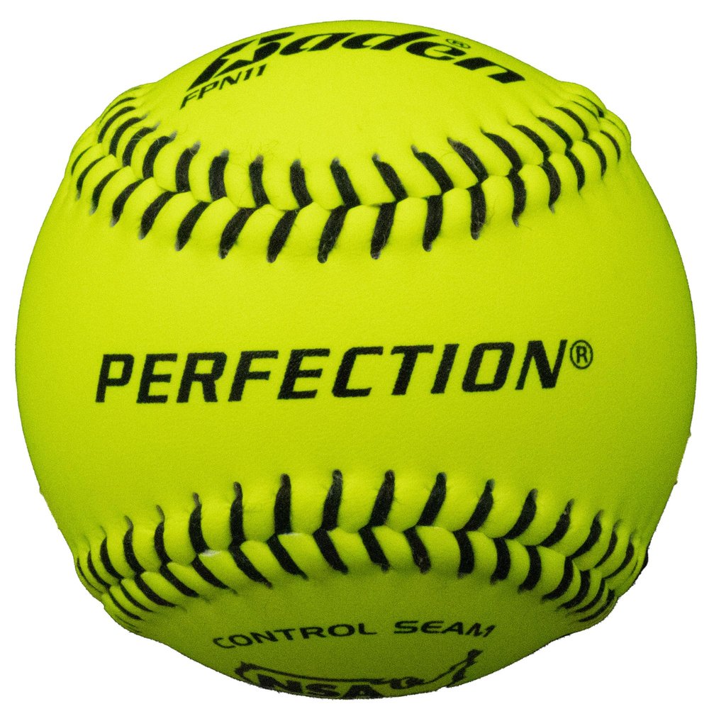 Baden Perfection Leather Softballs - 11" and 12" Sizes | Premium Quality for Competitive Play | One Dozen