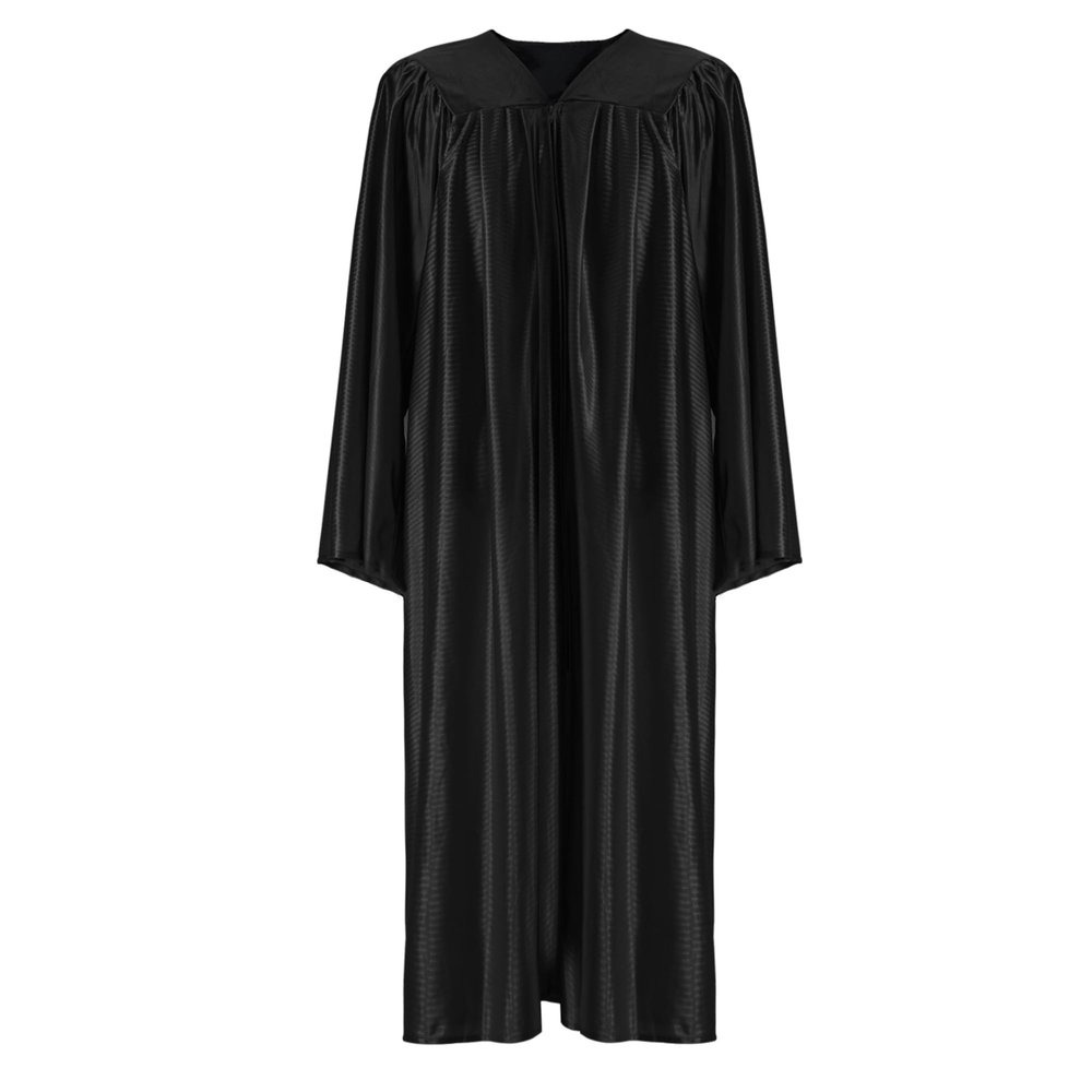 Misscom Unisex Shiny Graduation Gown Robe for High School and Bachel or Choir Robe for Confirmation Baptism