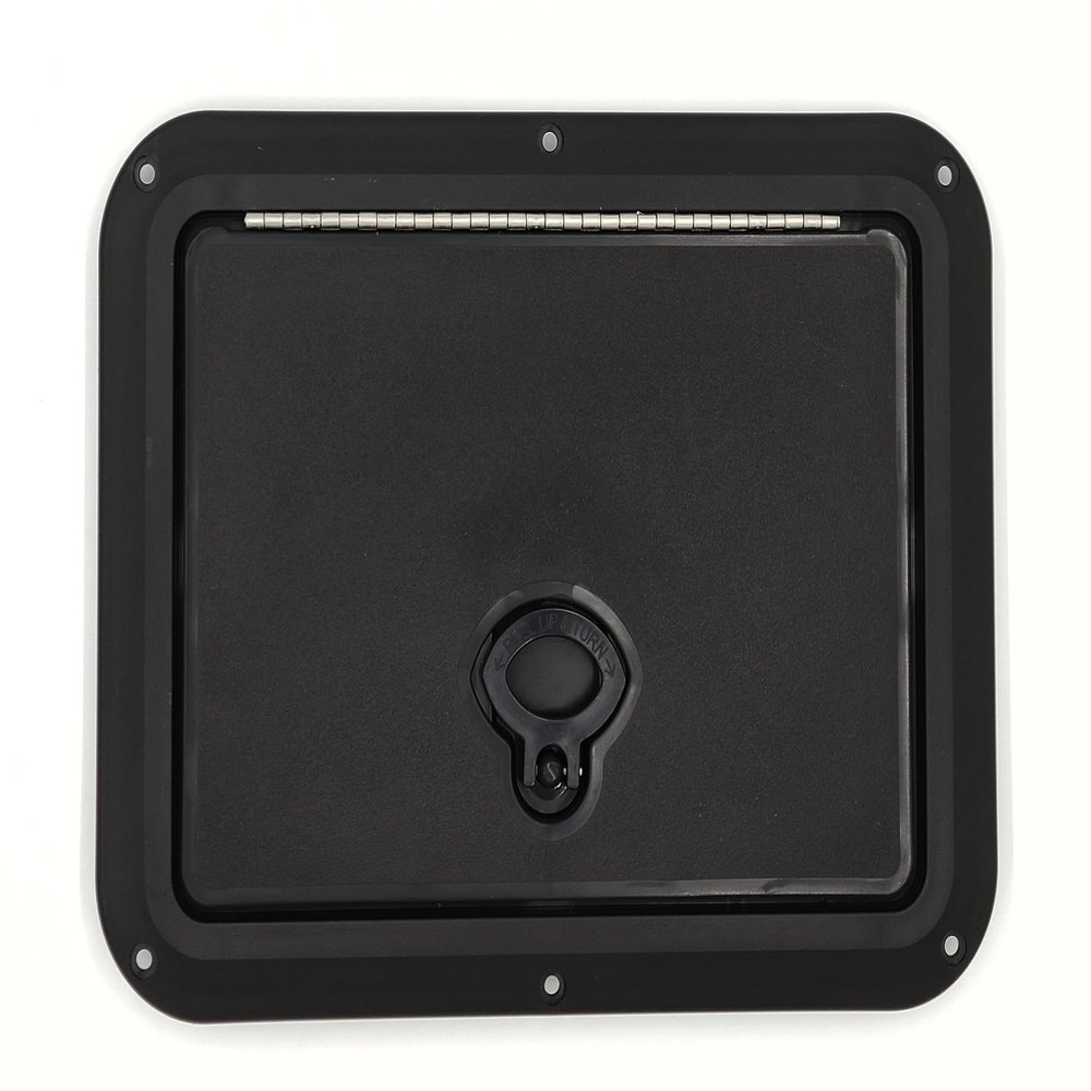 DPI Marine 9" x 12" Flush Series Access Hatch in Black - DPF912BK (Made in USA)
