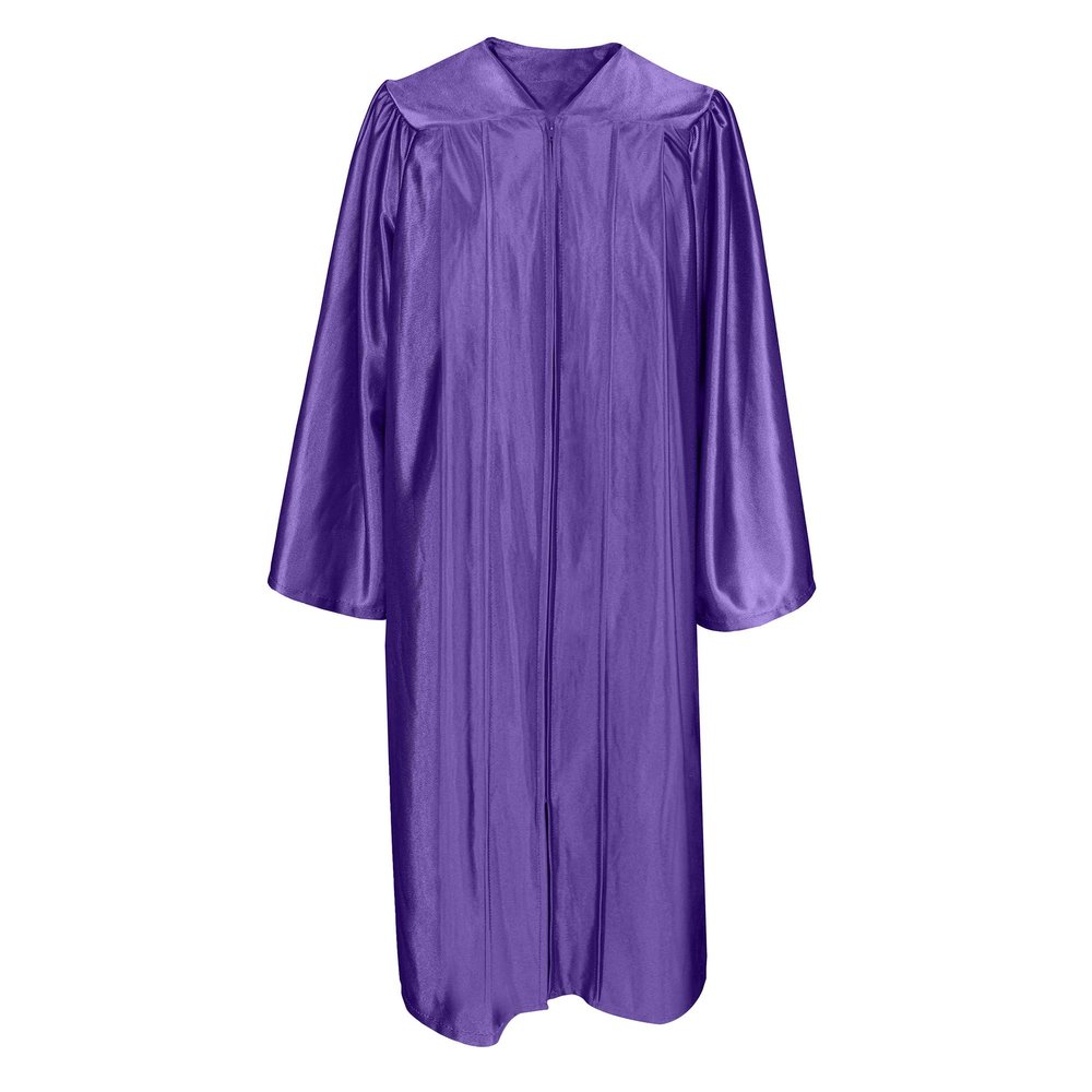 Misscom Unisex Shiny Graduation Gown Robe for High School and Bachel or Choir Robe for Confirmation Baptism