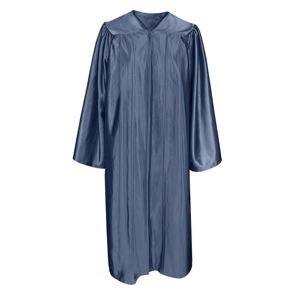 Misscom Unisex Shiny Graduation Gown Robe for High School and Bachel or Choir Robe for Confirmation Baptism