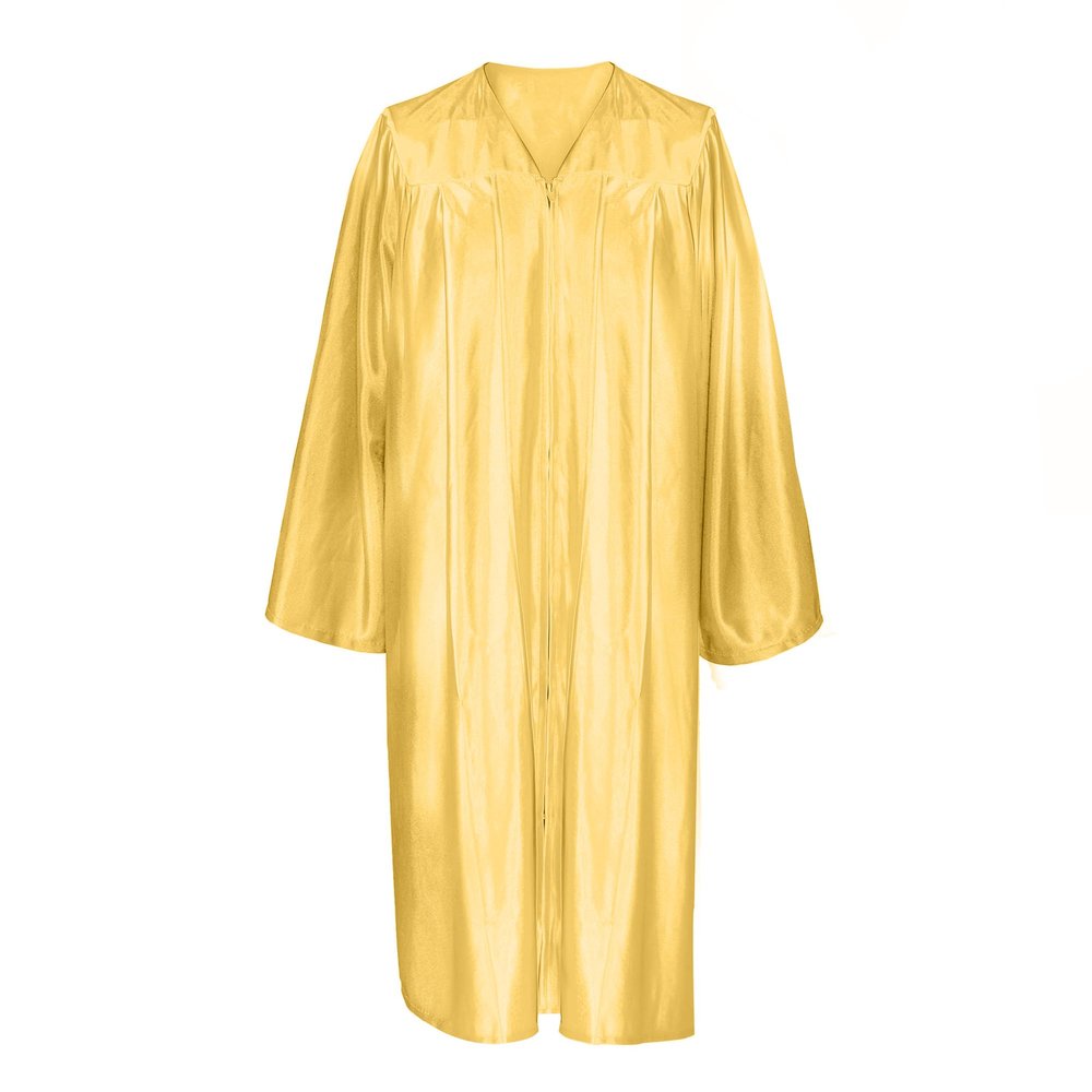 Misscom Unisex Shiny Graduation Gown Robe for High School and Bachel or Choir Robe for Confirmation Baptism