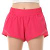 QooNoo Girls Athletic Shorts with Zipper Pocket Lightweight Elastic Waist Running Shorts for Teen Girls Kids Active Sports (Hot Pink,Small) view 1