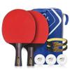 DUDSME Lerten Ping Pong Ball Set Table Tennis Set with 2 Ping Pong Bats and 1 Carry Bag for Home School Office Sports Club and Professionals Straight Shot Paddle/Straight Shot (Size : Mixed) view 1