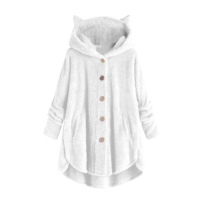 Cdiecer Fall Jackets For Women Autumn And Winter Thickened Hooded Coat Coats Outerwear With Pockets Womens Jackets Trendy Winter Jacket Women Womens Fall Jackets 2023 Sherpa Lined Hoodie Womens