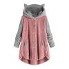 Cdiecer Fleece Shacket Women Hooded Fleece Jacket Women Fall Jackets For Women 2023 Women'S Fleece Jackets Coats Maternity Jacket Women Oversized Sherpa Hoodie Open Front Hooded Cardigans Outerwear view 1
