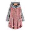 Cdiecer Fleece Shacket Women Hooded Fleece Jacket Women Fall Jackets For Women 2023 Women'S Fleece Jackets Coats Maternity Jacket Women Oversized Sherpa Hoodie Open Front Hooded Cardigans Outerwear view 2