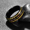 8 mm Tungsten Carbide Steel Ring Black Yellow Carbon Fiber and Opal Wedding Rings for Men Gift Jewelry view 2