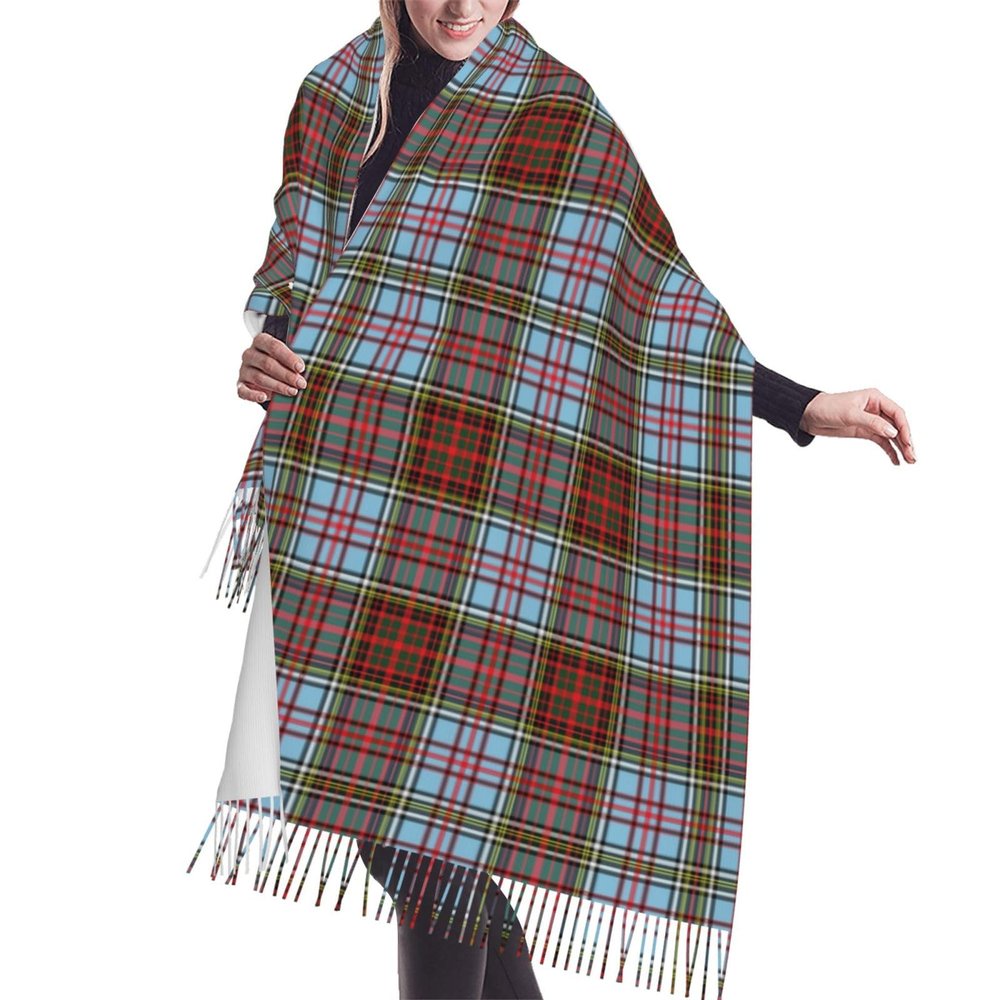LMNSWDA Scottish Clan Anderson Ancient Tartan Plaid Women's Fashion Cashmere Feel with Tassel Large scarf warm party shawl Wraps