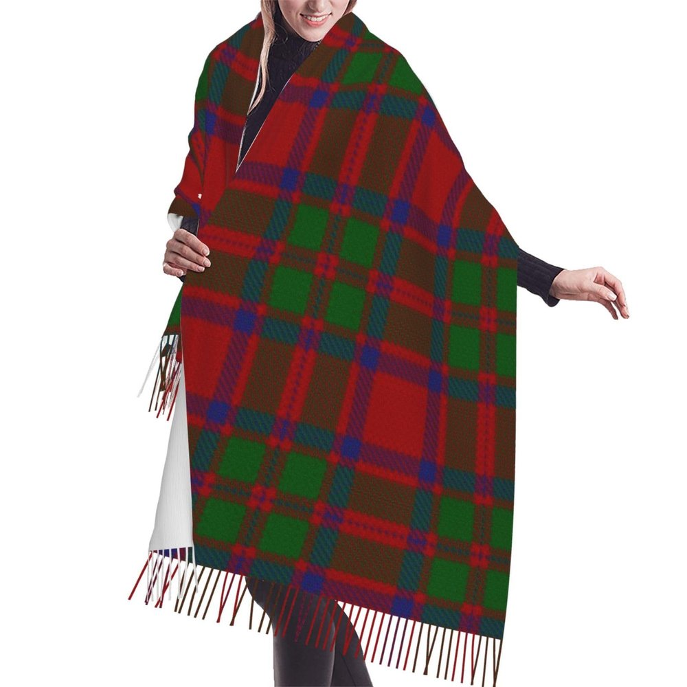 LMNSWDA Old Scottish Clan MacKintosh Tartan Plaid Women's Fashion Cashmere Feel with Tassel Large scarf warm party shawl Wraps
