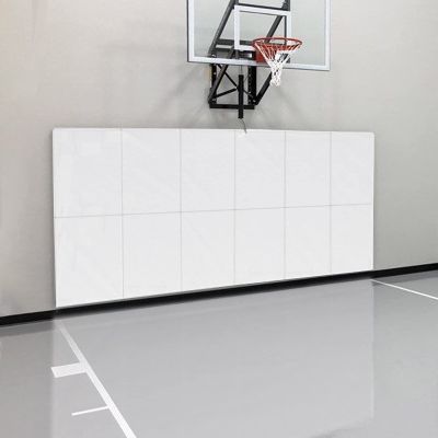 PROGOAL Gym Wall Paddings Basketball Court Wall Protection Pad - 2Thick Foam Wall Mat Durable Protector for Wall-Mounted Basketball Hoops Garage Taekwondo60" Lx20 W,White