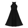 Alvivi Big Girls Mock-Neck Leotard Lyrical Dance Dress Sheer Modern Contemporary Costumes Black 10-12 Years view 4