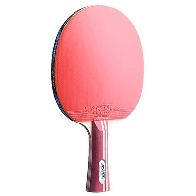 DUDSME Lerten Ping Pong Paddle Table Tennis Bats with Excellent Control and Spin Suitable for Kids Adults Indoor and Outdoor Activities/A/Short Handle (Color : A, Size : Long Handle)