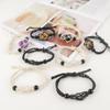 Anjiucc 12 PCS Crystal Cage Bracelet Holder Bracelet Cord Empty Stone Holder Replacement Bracelet Cord with Adjustable for DIY Bracelet Making(6pcs Black+6pcs Beige) view 4