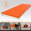 PROGOAL Gym Wall Paddings Basketball Court Wall Protection Pad - 2Thick Foam Wall Mat Durable Protector for Wall-Mounted Basketball Hoops Garage Taekwondo60" Lx20 W,Orange view 2