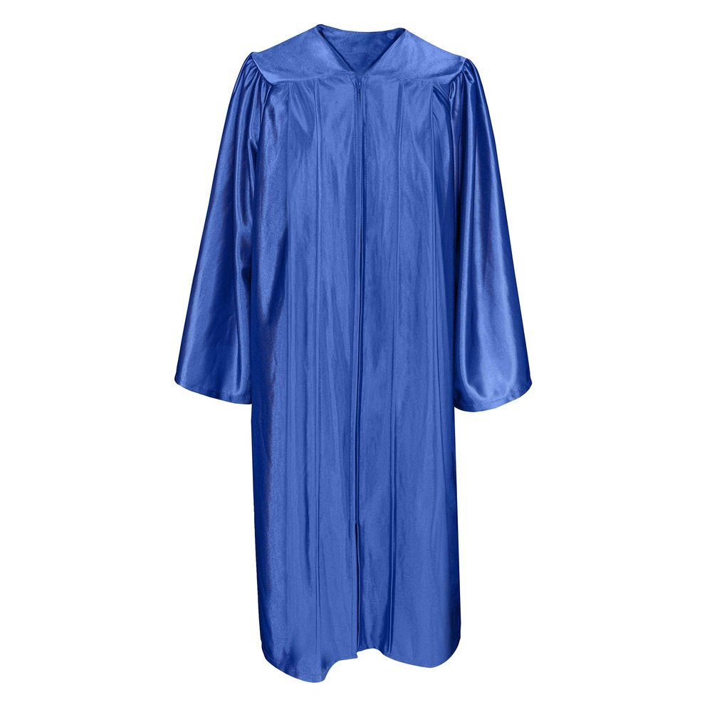 Misscom Unisex Shiny Graduation Gown Robe for High School and Bachel or Choir Robe for Confirmation Baptism