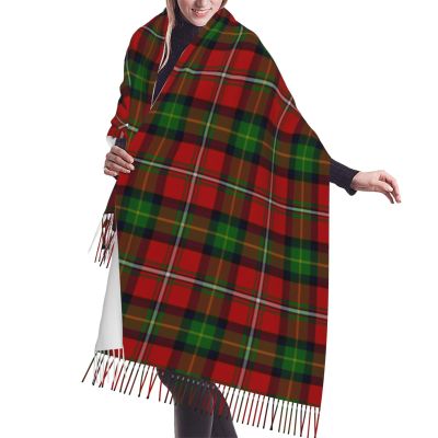 LMNSWDA Scottish Clan Boyd Tartan Plaid Women's Fashion Cashmere Feel with Tassel Large scarf warm party shawl Wraps
