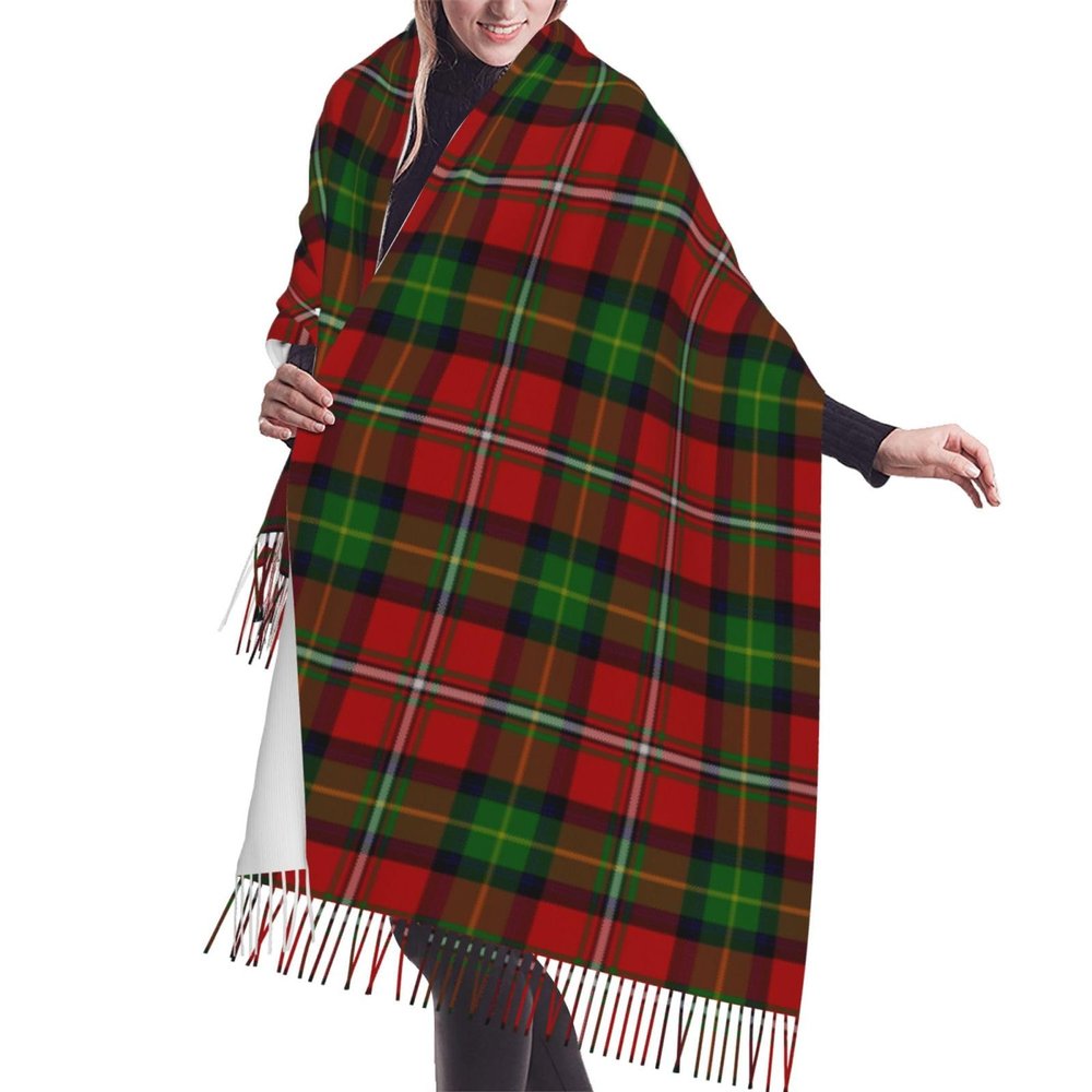LMNSWDA Scottish Clan Boyd Tartan Plaid Women's Fashion Cashmere Feel with Tassel Large scarf warm party shawl Wraps
